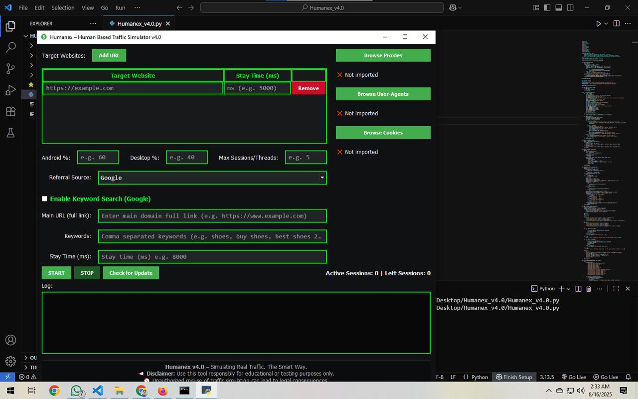Humanex Bot Dashboard